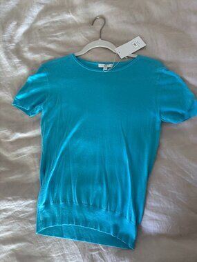 Teal super soft knit tee by CUE